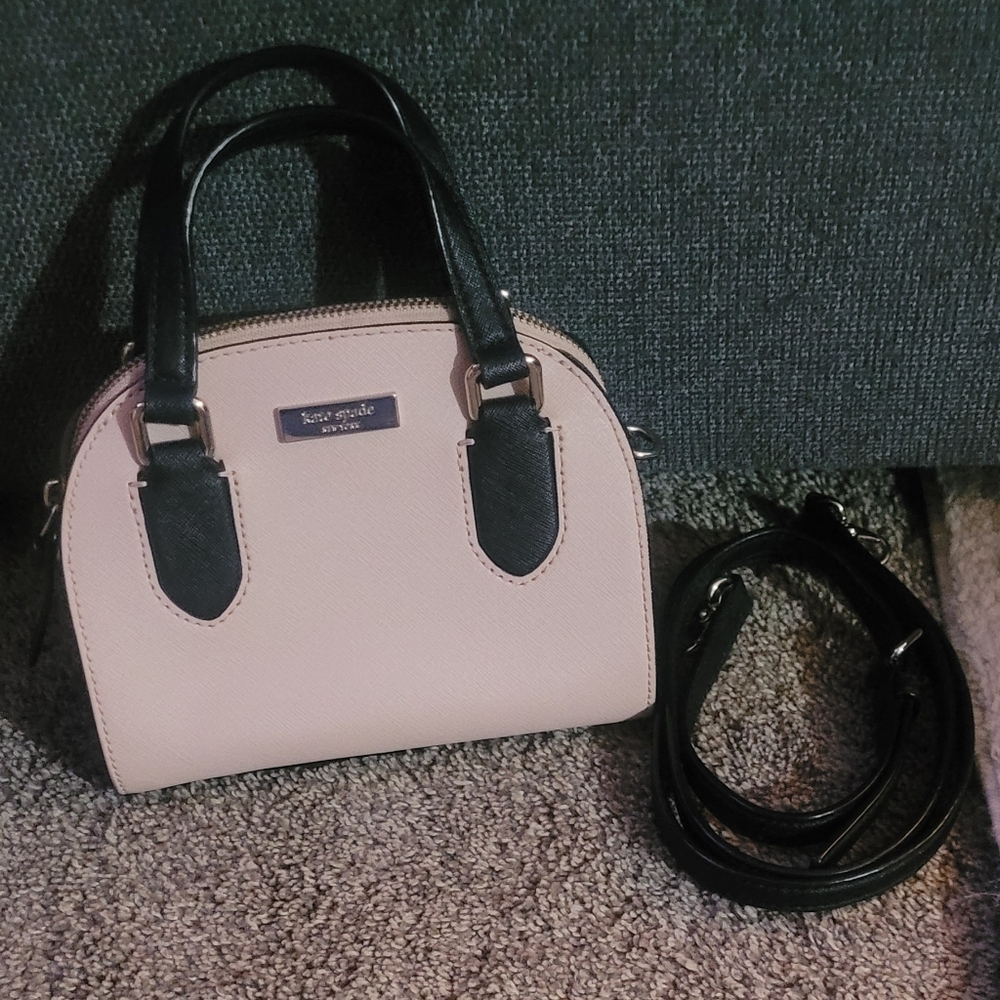 Kate Spade Cream and Black Mini Bag